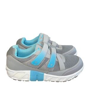 Propet Matilda Strap Shoes Gray/Light Blue 8.5